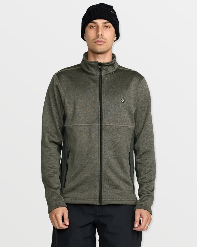 Sweat zippé en molleton Snowbound - Military