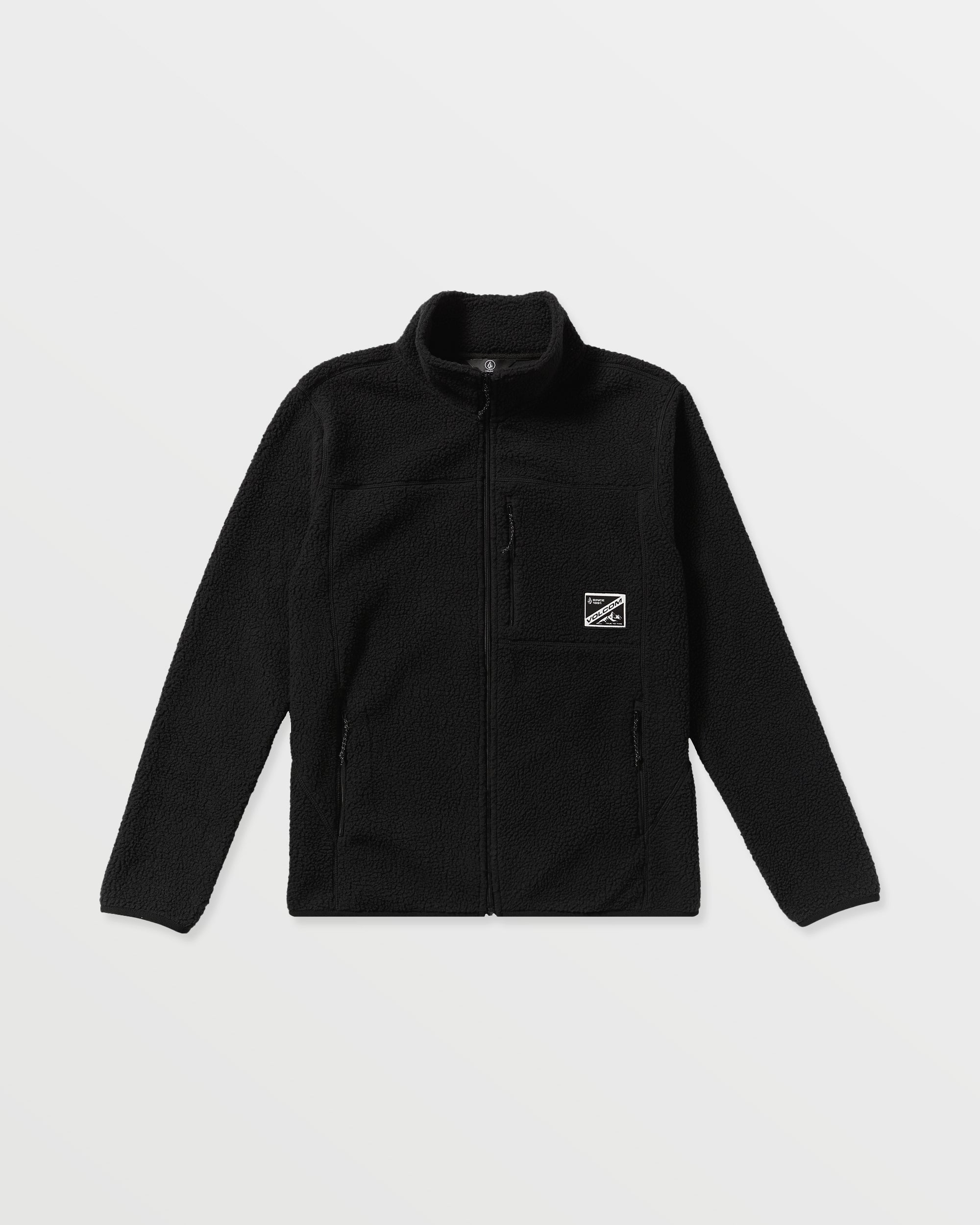 Veste zippée en sherpa Nelson - Black - Homme - Volcom France