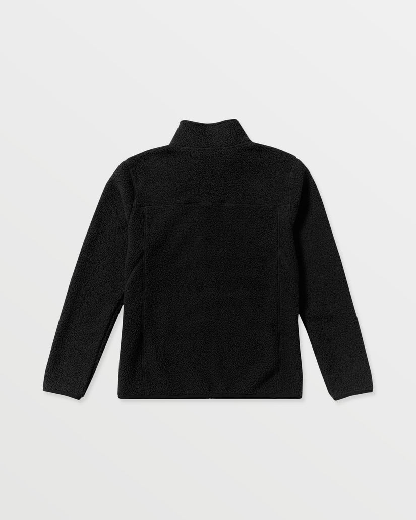 Veste zippée en sherpa Nelson - Black