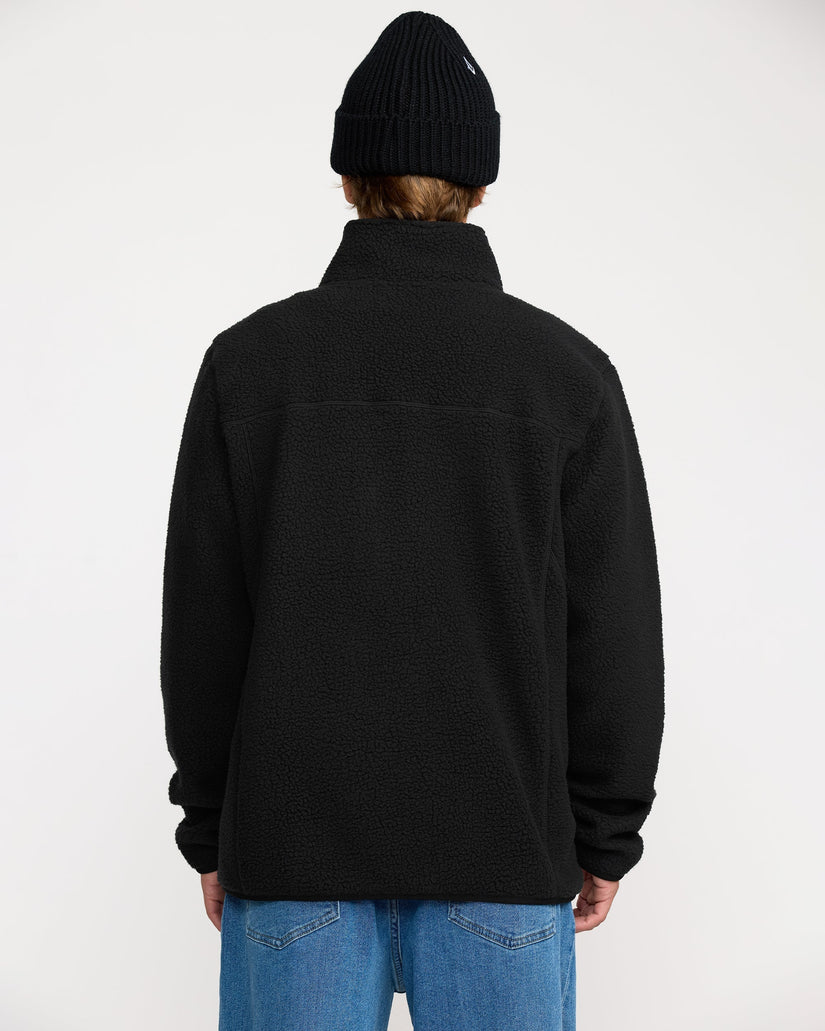 Veste zippée en sherpa Nelson - Black