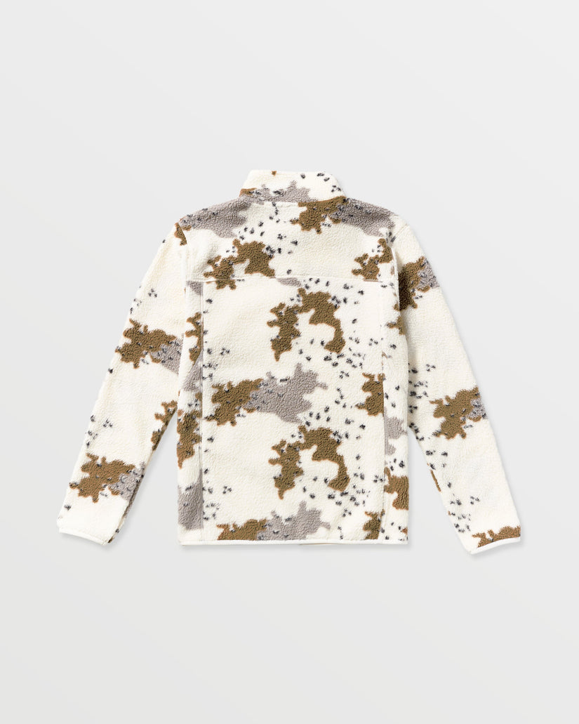 Veste zippée en sherpa Nelson - White