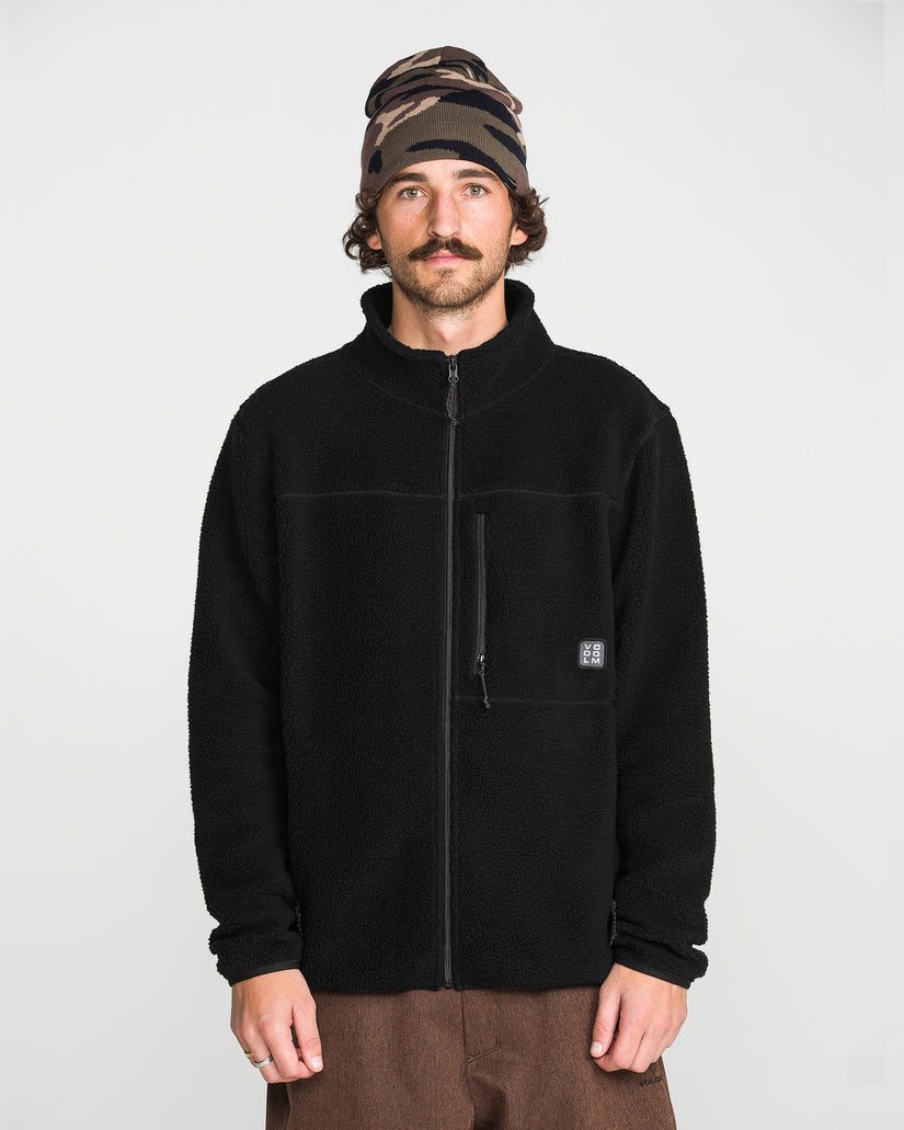 Veste Nelson Sherpa Full Zip - Black