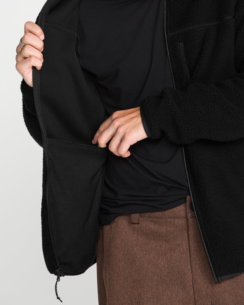Veste Nelson Sherpa Full Zip - Black