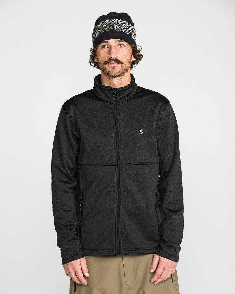 Sweat zippé en molleton Snowbound - Black