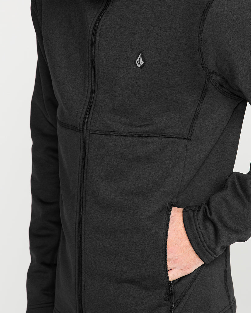 Sweat zippé en molleton Snowbound - Black