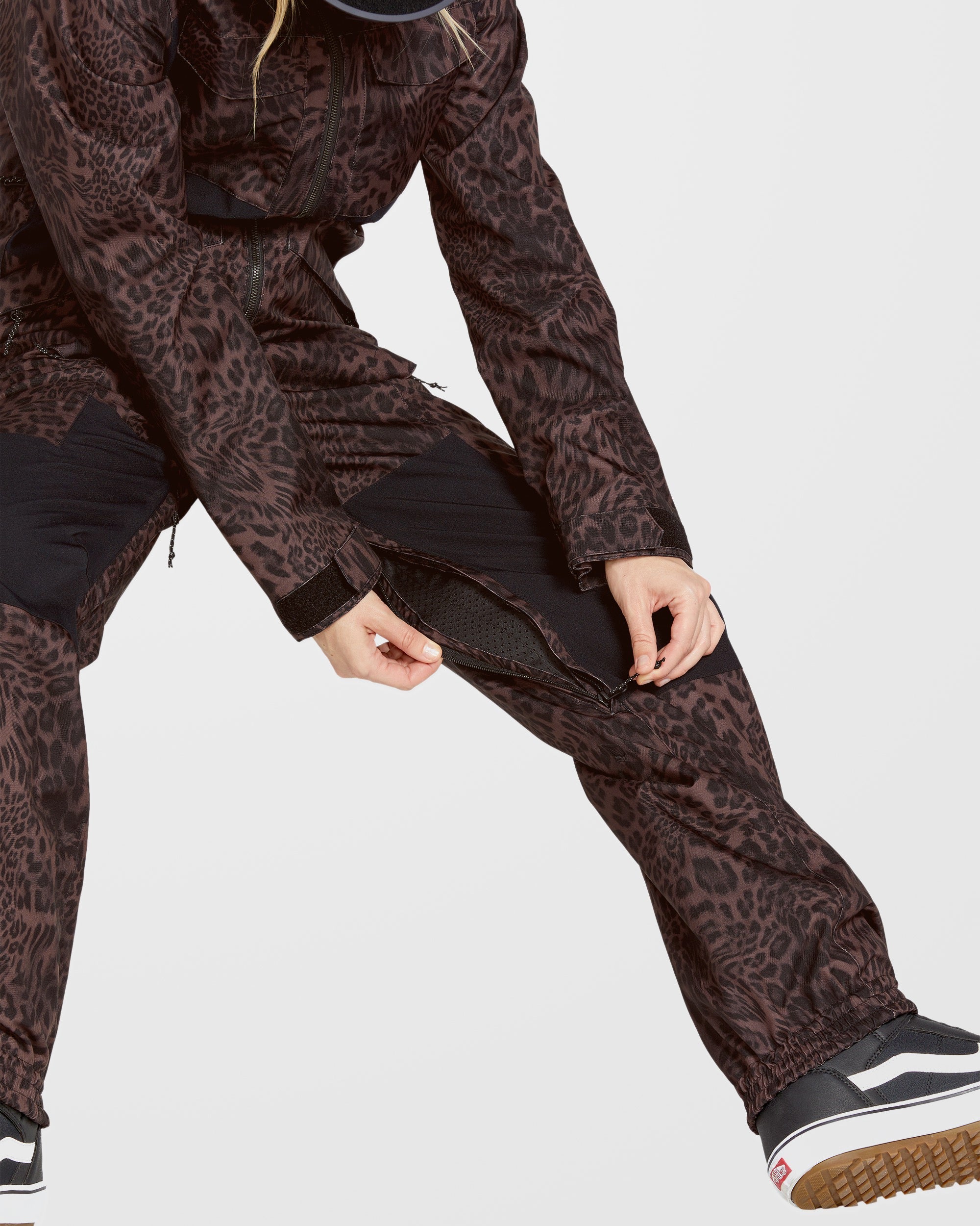 Protest Leopard Skijacke Mit Hose Damen Volcom – Mirror – Skijacke