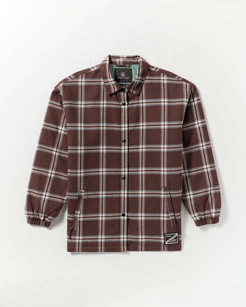 Veste Flannel Insulated Riding - Oxblood