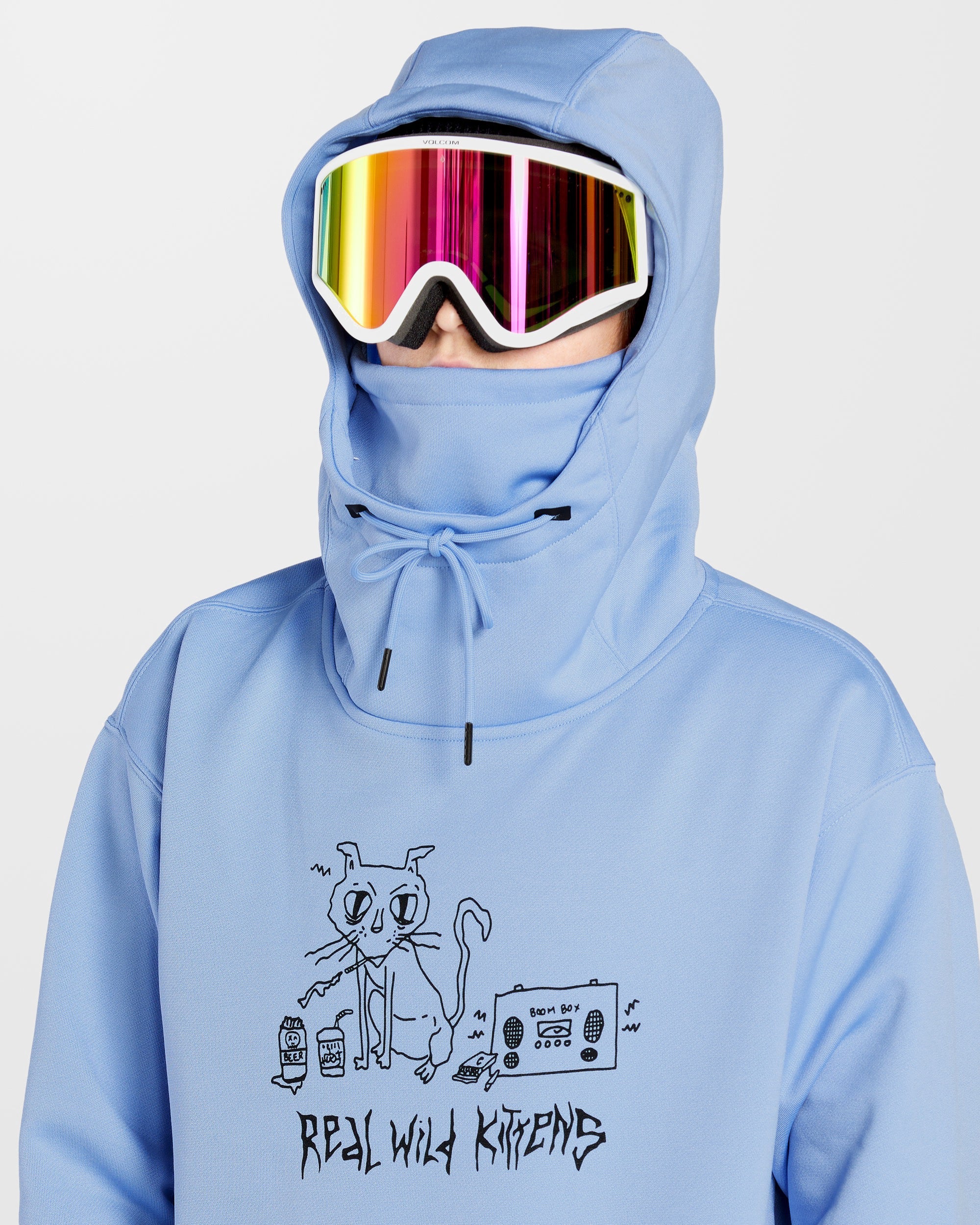 Pull à Capuche Volcom Spring Shred Hoody Pour Femme - Gris - Taille Unique