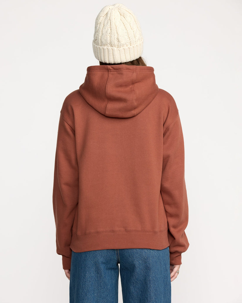 Sweat à capuche Costus Fleece - Henna