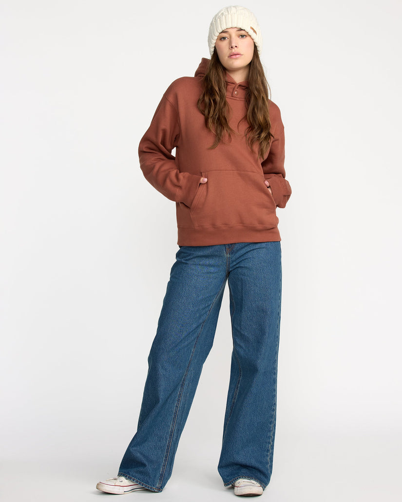 Sweat à capuche Costus Fleece - Henna