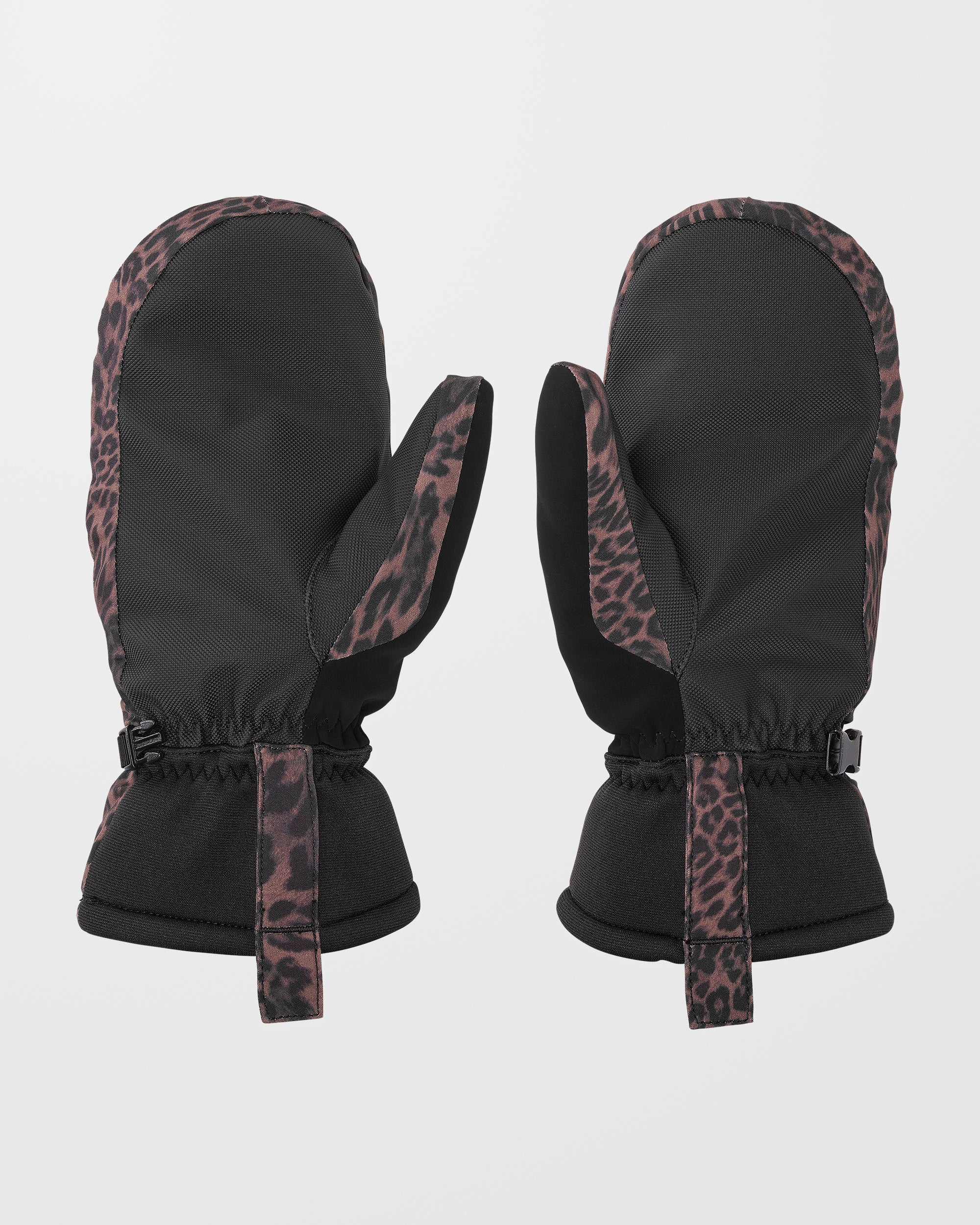 Moufles D'hiver Enfant 1-4 Ans En Peluche Motif Léopard - Doublure Polaire, Cordon Anti-perdu, Pour Ski Et Neige - 13