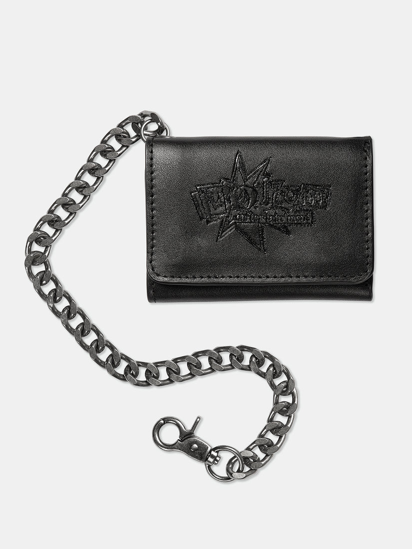 Portefeuille V Ent Leather - BLACK