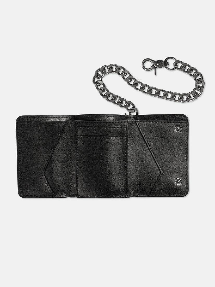 Portefeuille V Ent Leather - BLACK
