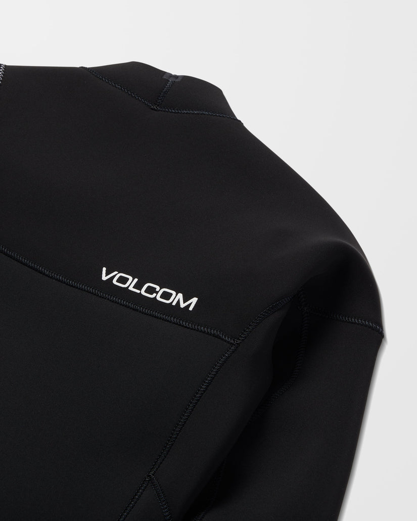 Combinaison De Surf 4/3 Mm Zippée Poitrine - Black