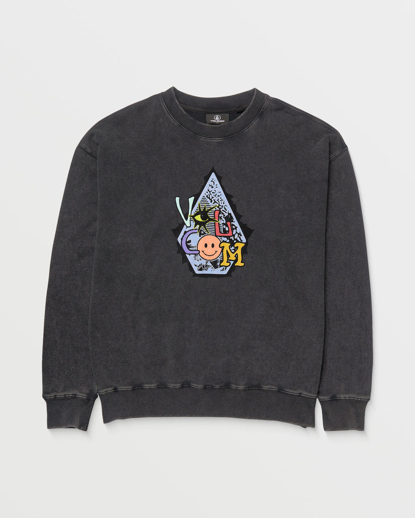 Sweatshirt Psychosis - WASHED BLACK - (ENFANT)