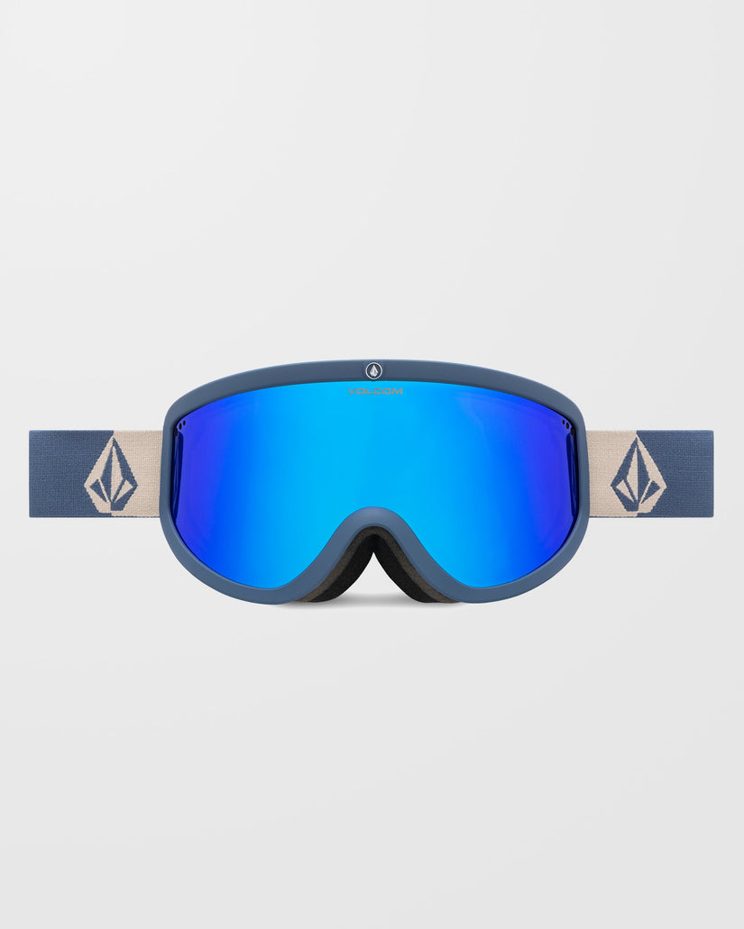 Masque de snow Footprints Indigo Stone (+écran bonus - Jaune) - Blue Chrome