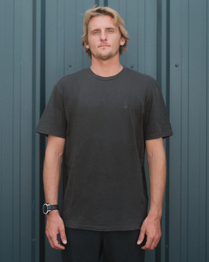 T-Shirt Solid Stone - Black