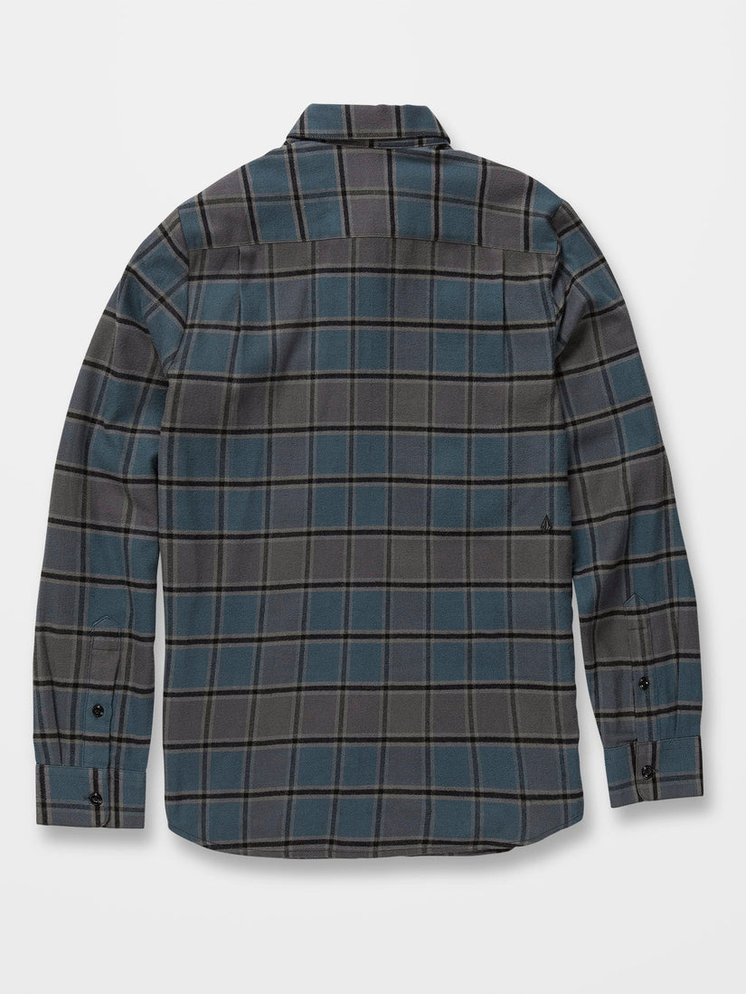 Volcom Caden Plaid Ls Chemise Bouton Bas, Noir, S Homme Volcom Caden Plaid Ls Chemise Bouton Bas, Noir, S Homme