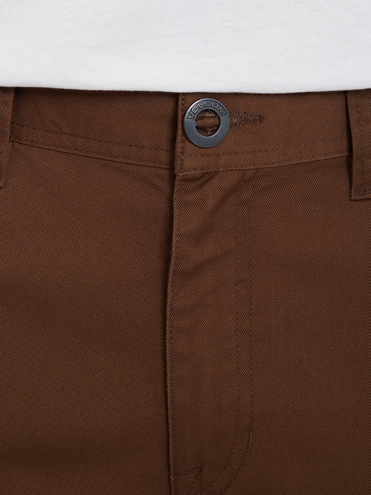 Volcom Frckn MDN Strch SHT 21 – Pantaloncini Chino Uomo – Vestibilità Moderna, 5 Tasche, Grigio