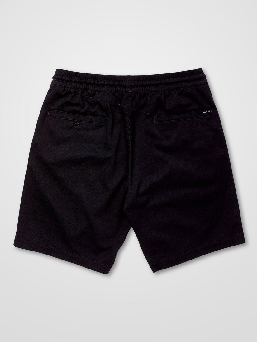 Frickin Elastic Waist Shorts - Black (A1022003_BLK) [B]