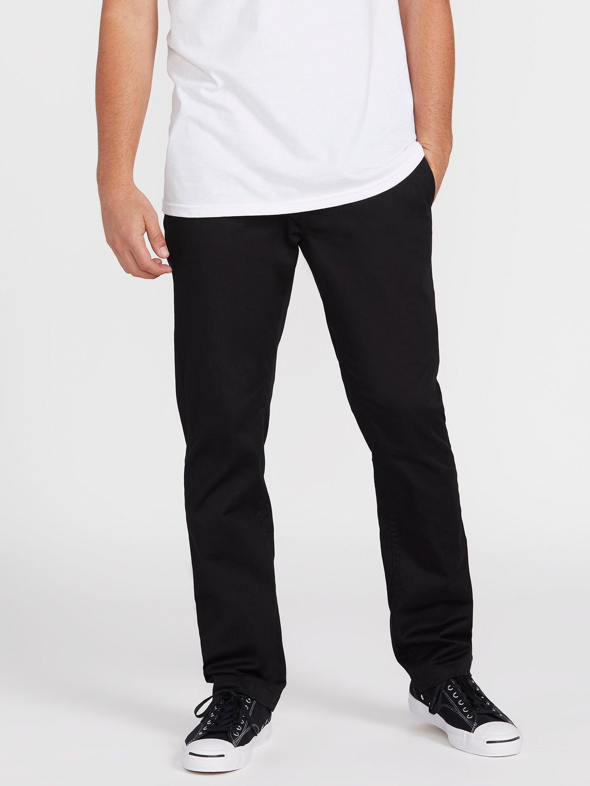 Frickin Modern Stretch Chino Trousers - BLACK (A1132208_BLK) [F]