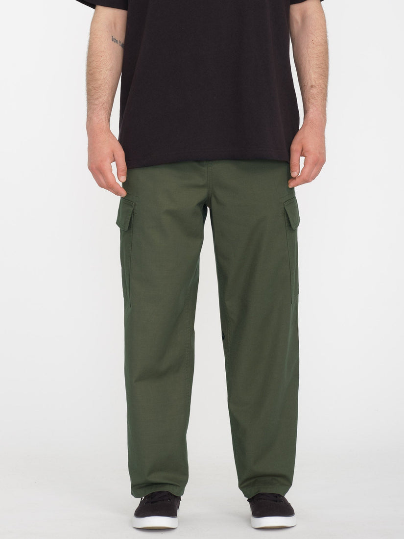 Pantalon cargo Billow Tapered SQUADRON GREEN Homme Volcom France