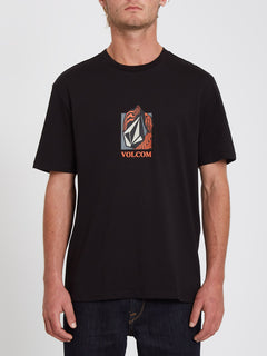 Crostic T-shirt - BLACK (A3532110_BLK) [F]