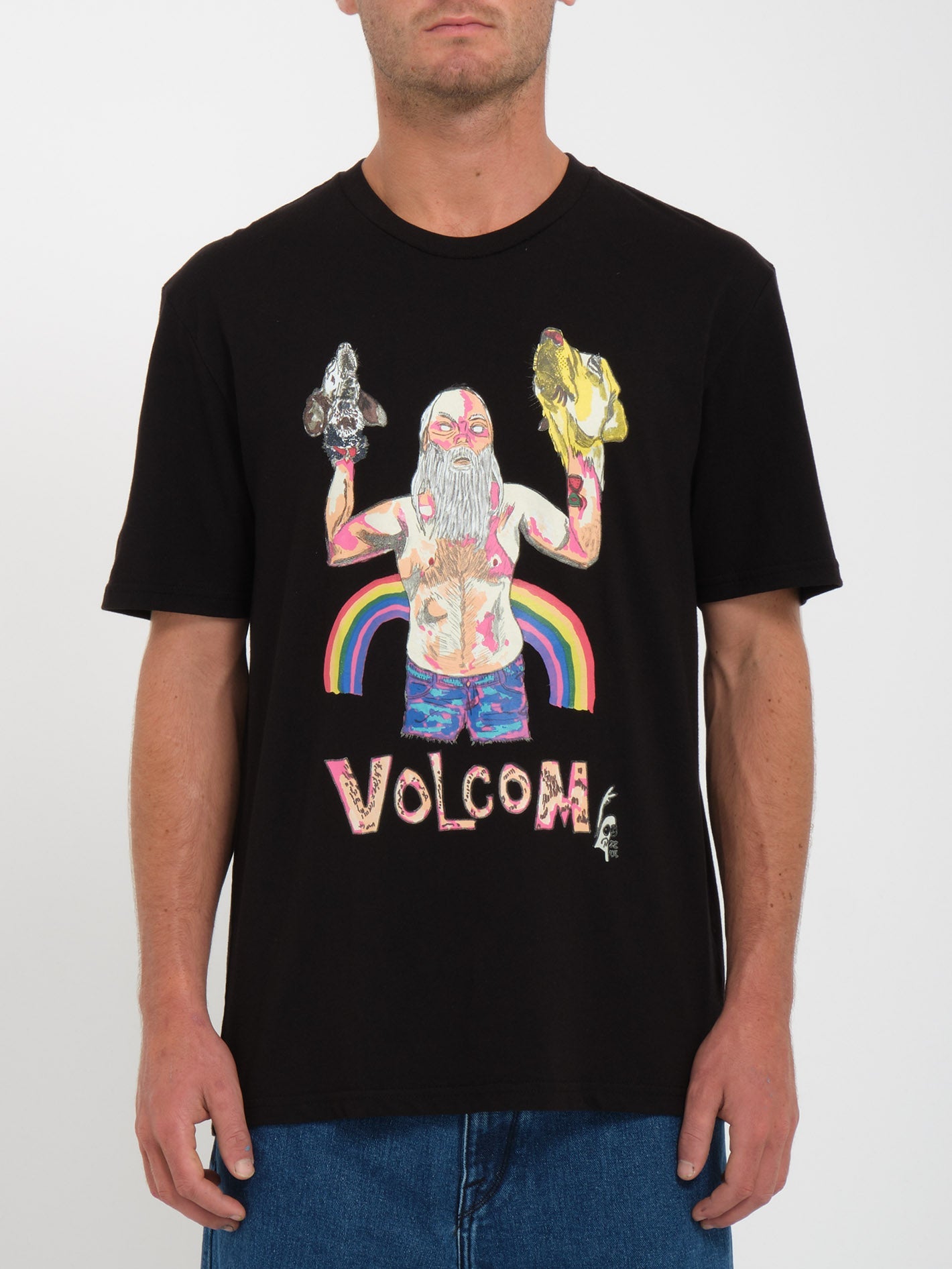 T-Shirts imprimés homme Volcom noir
