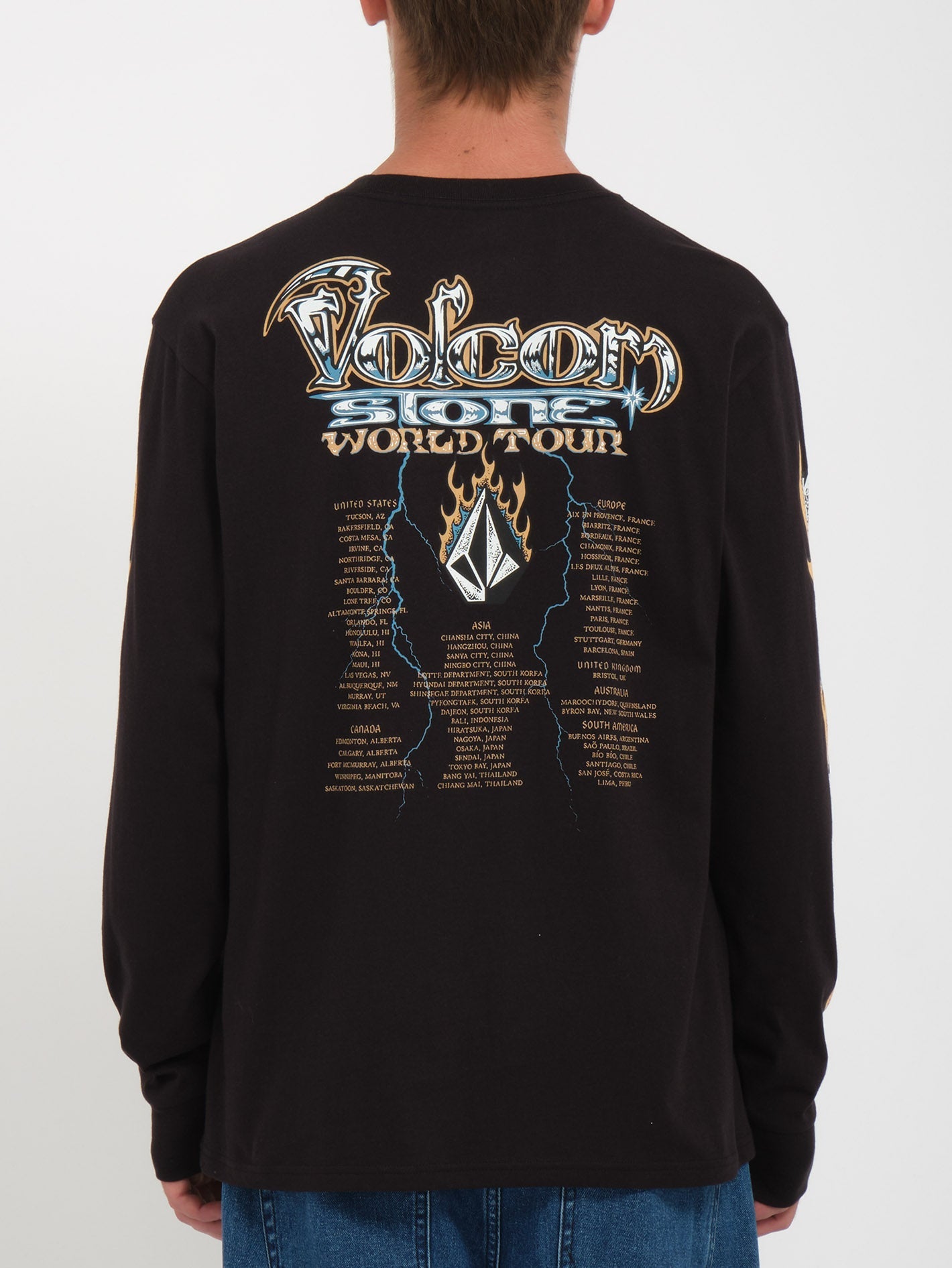 T-shirt Volcom S/S GLOBAL STONE – Noir – 2XL – Neuf Avec étiquettes