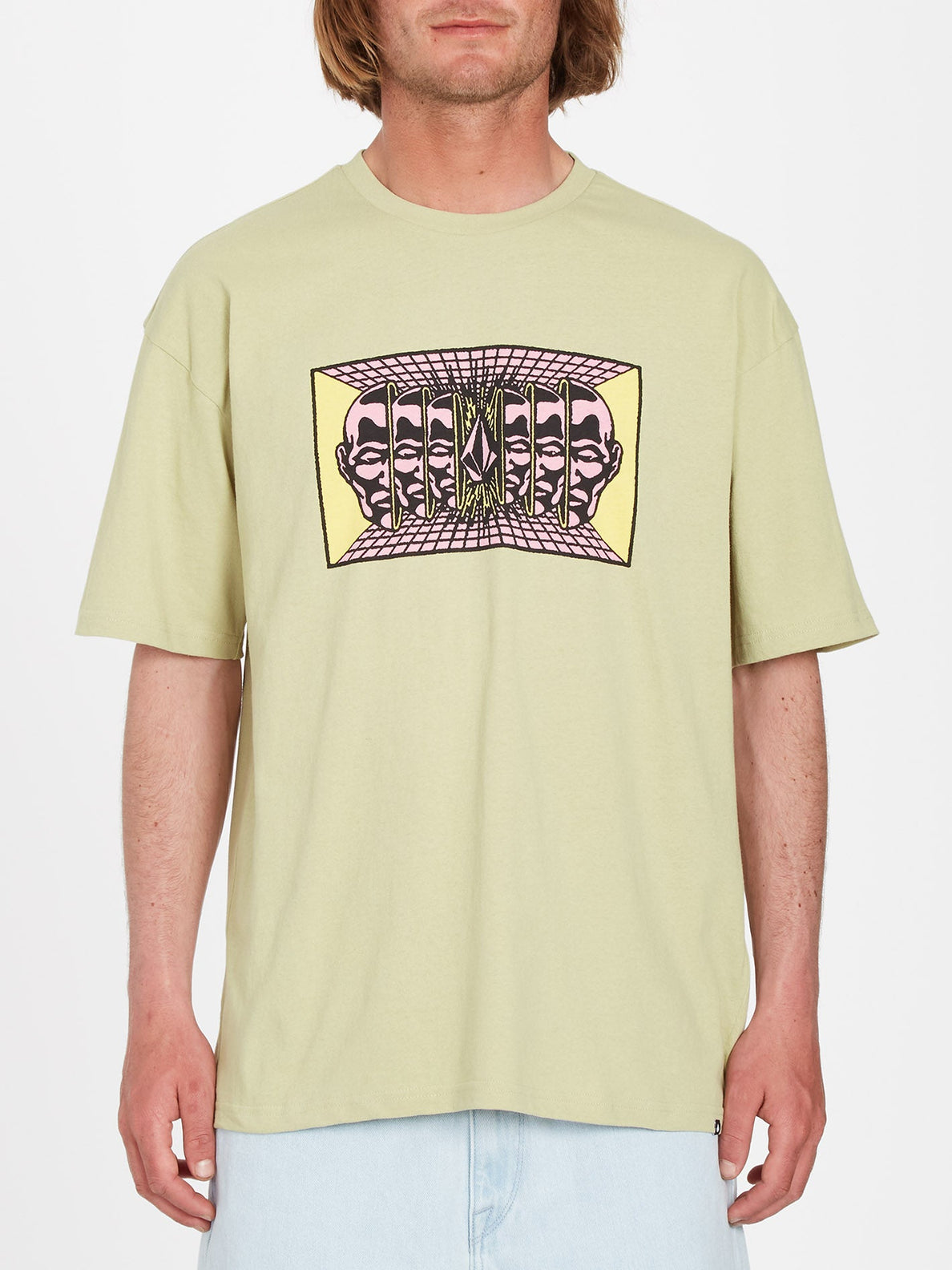 Mind Invasion T-shirt - LENTIL GREEN (A4312305_LEN) [B]