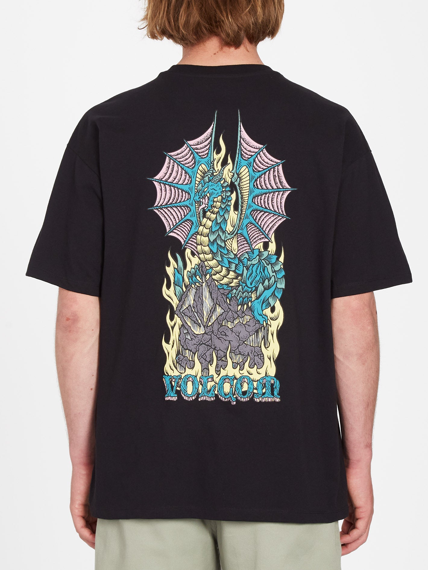 Volcom - Star Shields - T-shirt imprimé au dos - Noir Volcom - Star Shields - T-shirt imprimé au dos - Noir