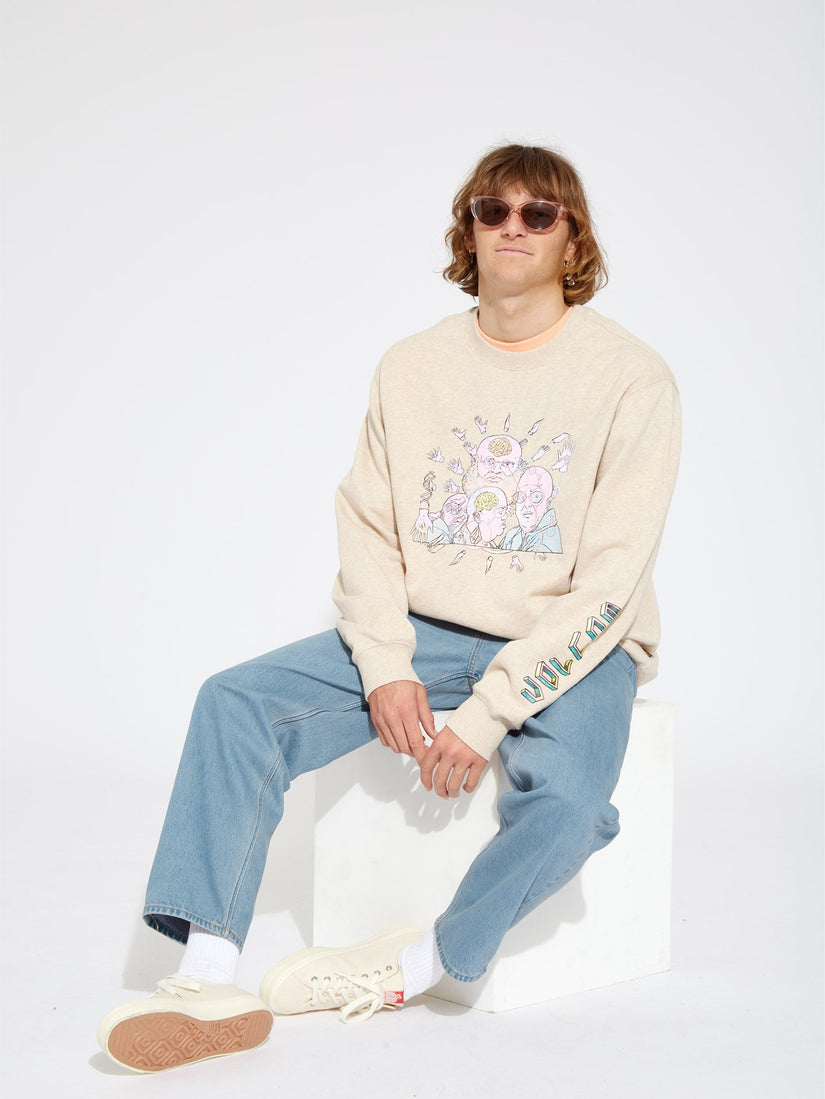 Ed Merlin Murray Sweatshirt - WHITECAP GREY (A4612302_WCG) [F]