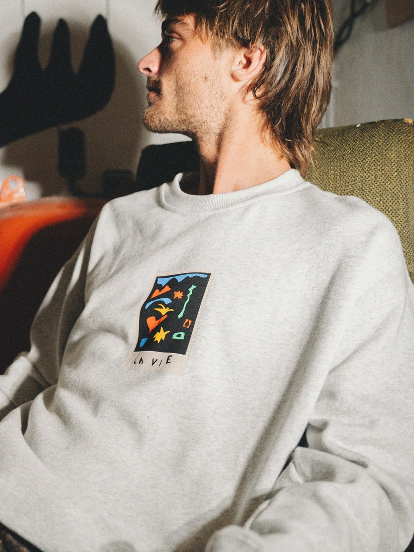 Sweatshirt Arthur Longo - BONE HEATHER