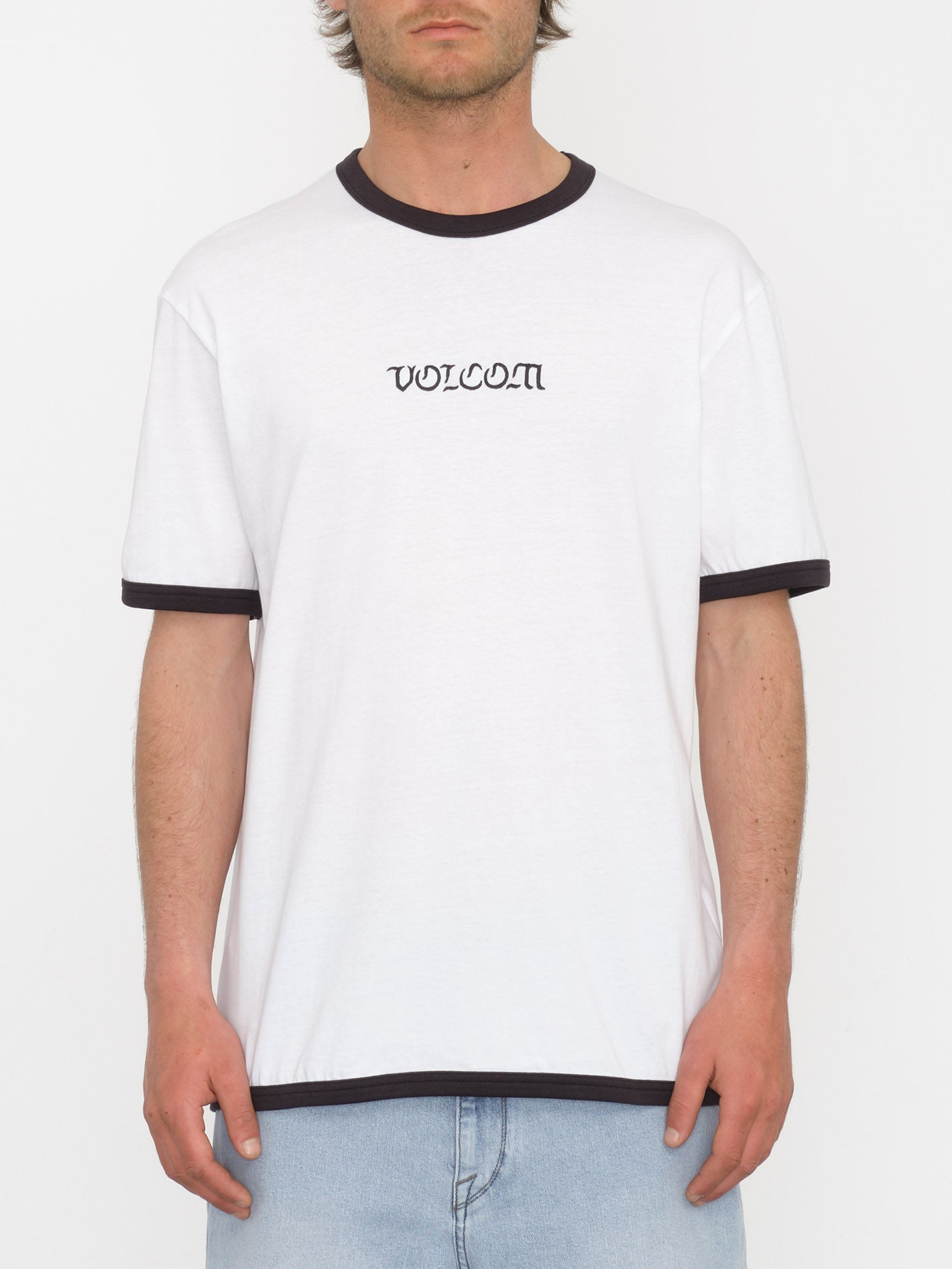 T-shirt Volcom Line Euro Blanc Taille S - Hauts, T-shirts et débardeurs