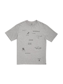 Pentagram Pizza T-shirt - HEATHER GREY (A5232106_HGR) [30]