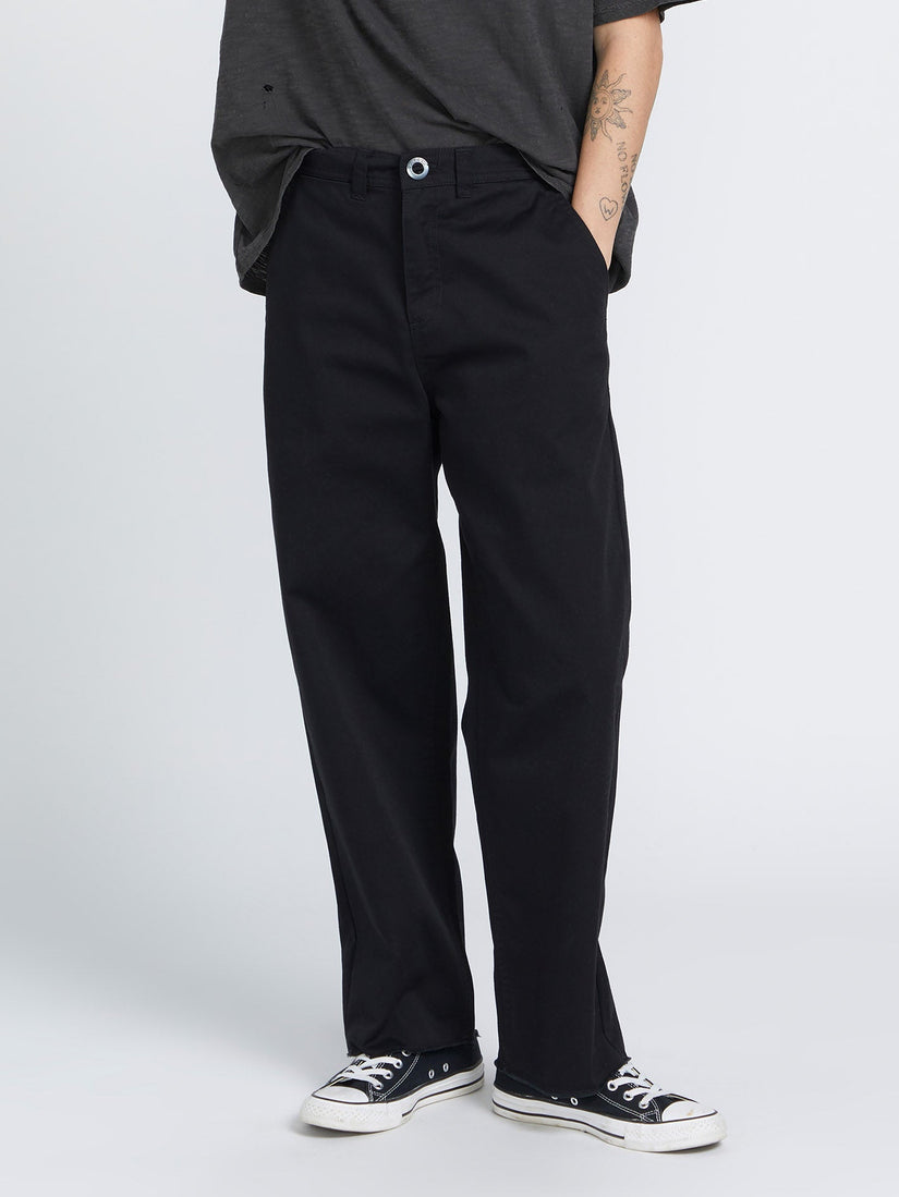 Pantalon Thisthatthem Skate BLACK Femme Volcom France