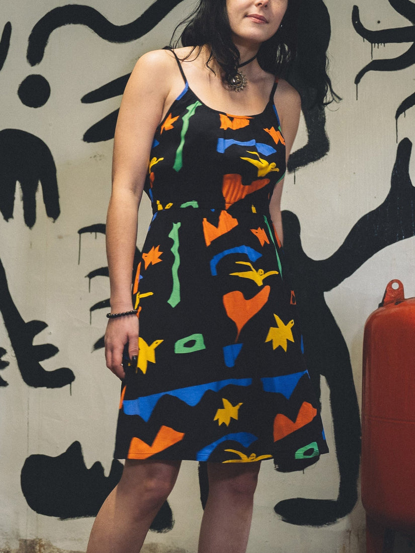 Robe Cami Arthur Longo - BLACK