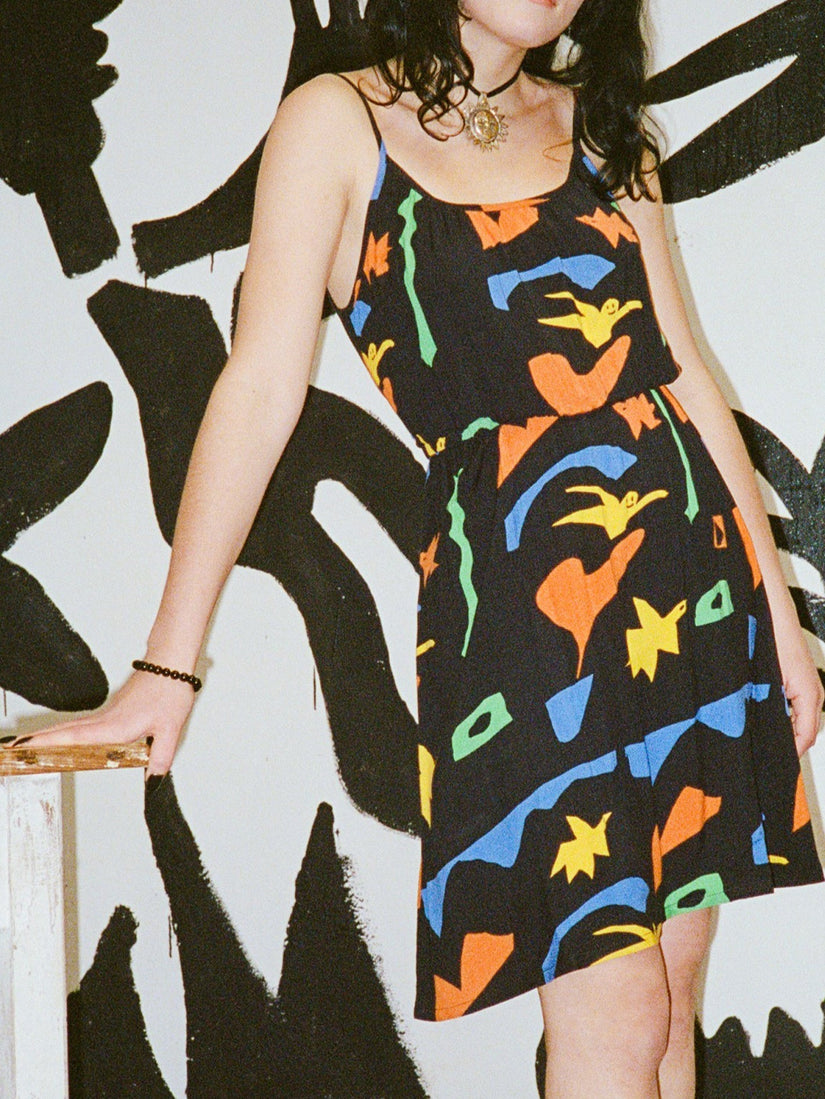 Robe Cami Arthur Longo - BLACK