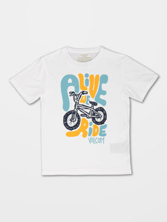 Alive We Ride T-shirt - WHITE - (KIDS) (C3532241_WHT) [F]