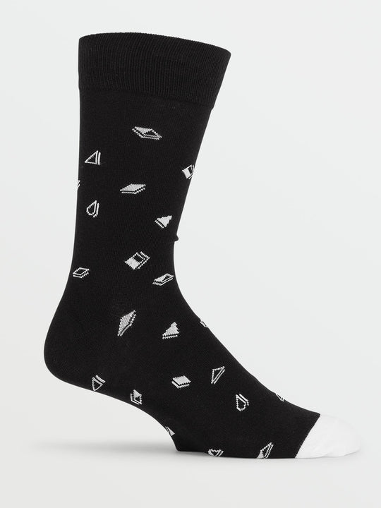 True Socks - BLACK WHITE (D6302002_BWH) [B]