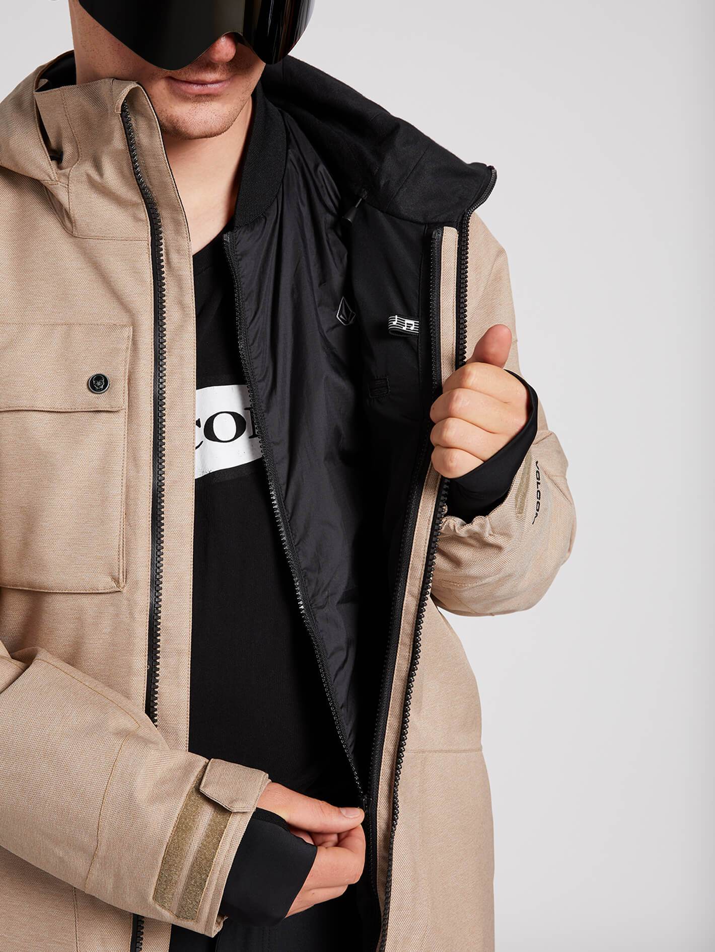 Mens Pat Moore 3-In-1 Jacket - Black | Volcom France