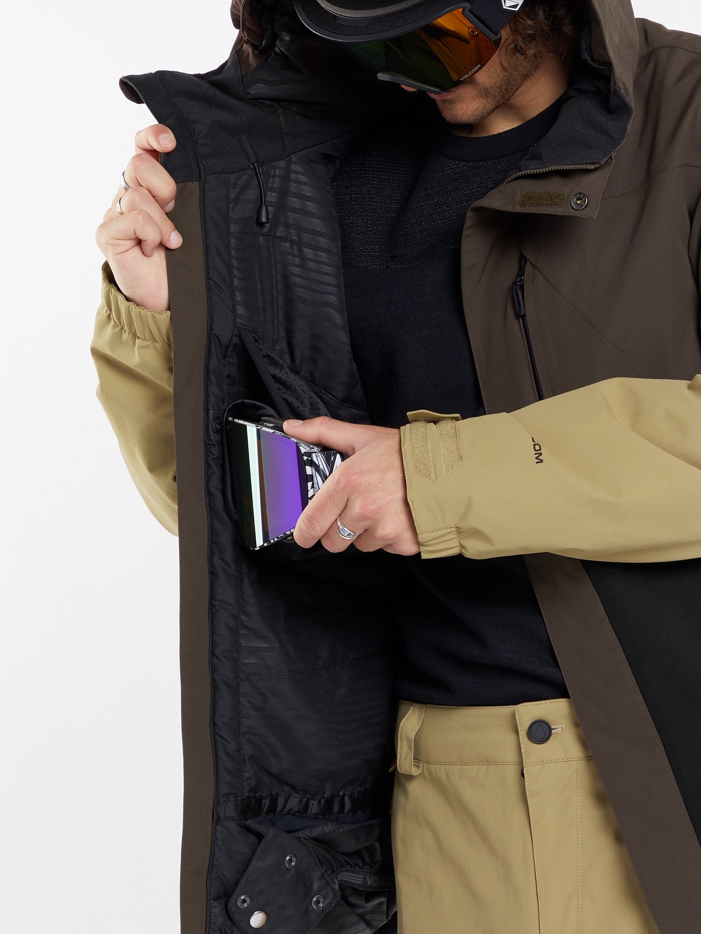 Veste Gore-Tex L Insulated - BROWN - Homme - Volcom France