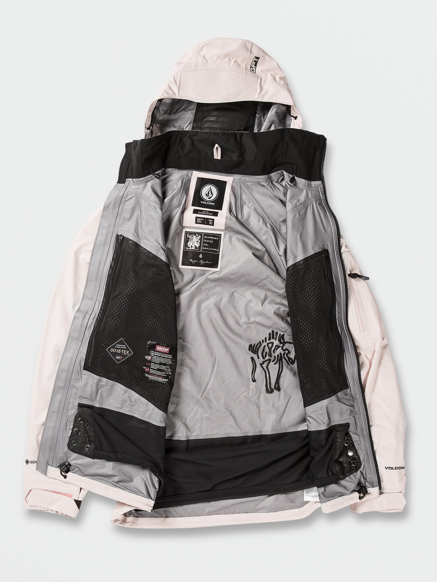 スノーボード 21-22 VOLCOM GUCH STRETCHGORE JACKET DTK Veste de Snow Ski pour homme Stone Stretch Gore-Tex - Khaki