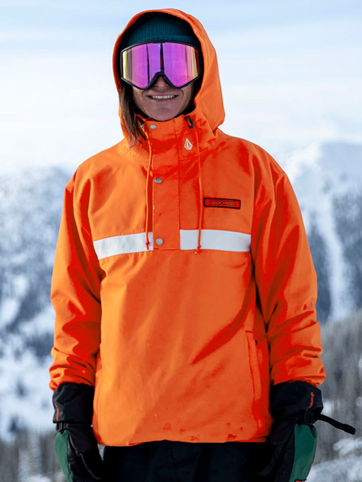 Veste de snow Longo Pullover - Orange Shock