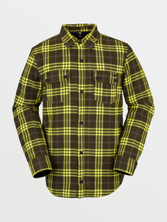 Sherpa Flannel Jacket - BLACK GREEN (G1552200_BGR) [F]