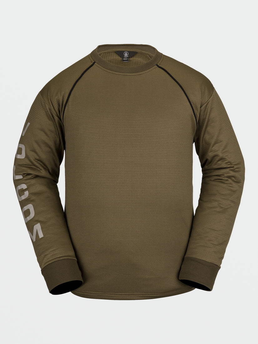 WAFFLE BACKED CREW FLEECE (G4652300_DTK) [1]