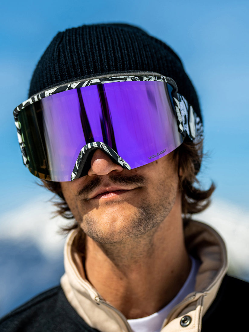 Masque de snow Garden Op Art (+ écran bonus Yellow Chrome) - PURPLE CHROME