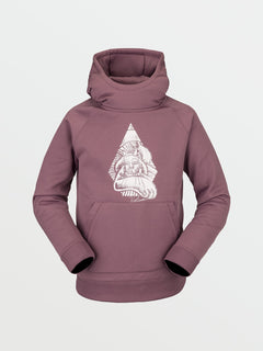 Youth Riding Fleece Hoodie - ROSEWOOD - (KIDS) (I4152200_ROS) [F]