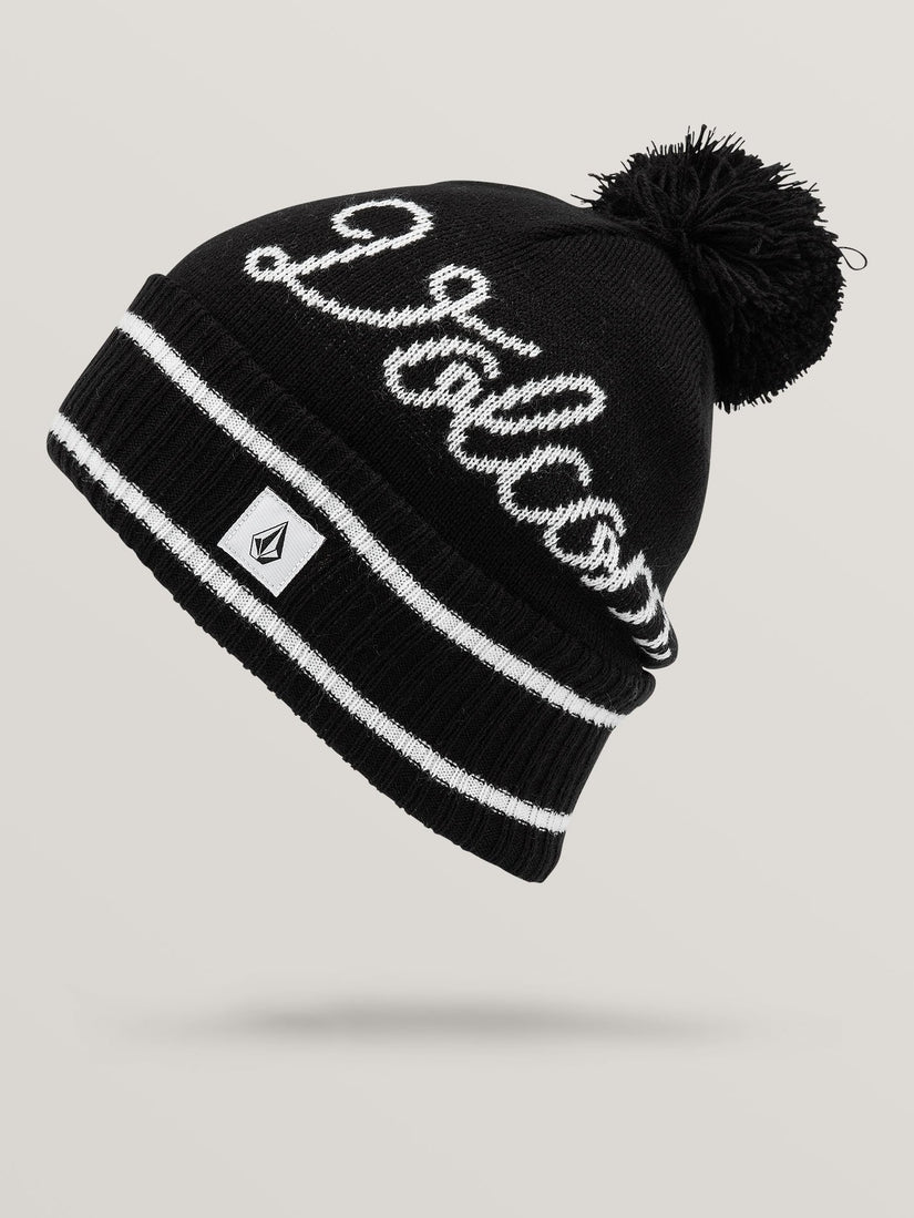 SCRIPT BEANIE (K5852005_BLK) [F]