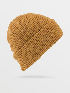 Waffle Patch Beanie - RESIN GOLD (K5852206_RSG) [B]